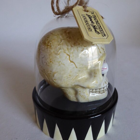 NEW 2005 DEPARTMENT 56 DR. FRANKENSTEIN’S LAB HALLOWEEN DONOR SKULL SALT PEPPER - Picture 6 of 16